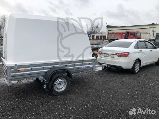 Прицеп с крышкой в комплекте от мзса Оцинкован