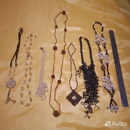 Бусы винтаж Чехия стекло