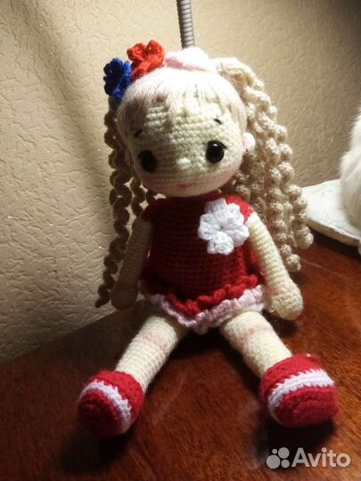 Мягкая игрушка кукла девочка