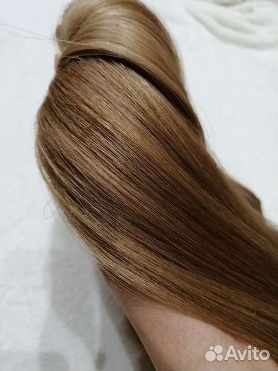 Натуральные волосы на заколках