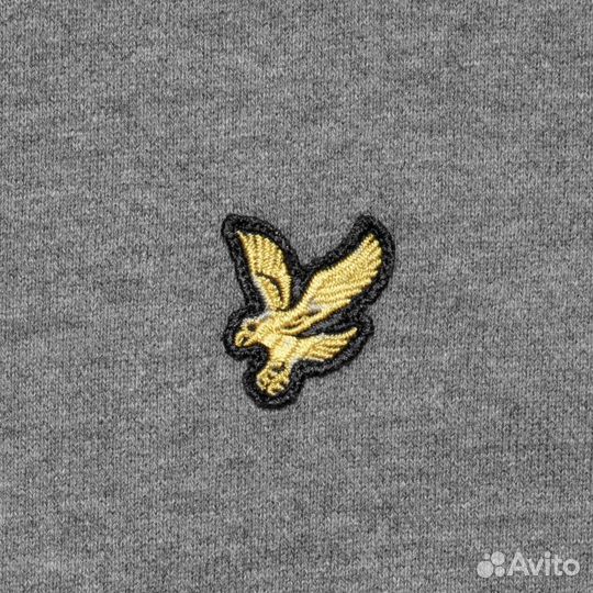 Мужская серая толстовка с капюшоном Lyle & Scott