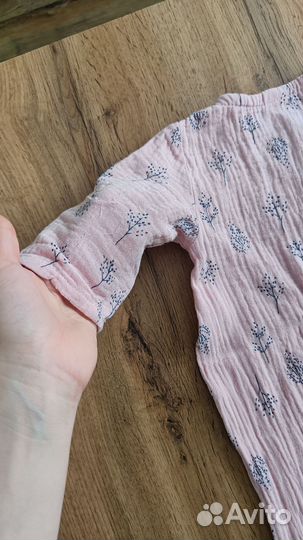 Муслиновый комбинезон 68 р