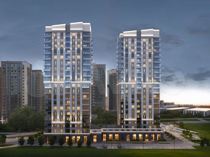 2-к. квартира, 64,3 м², 9/19 эт.