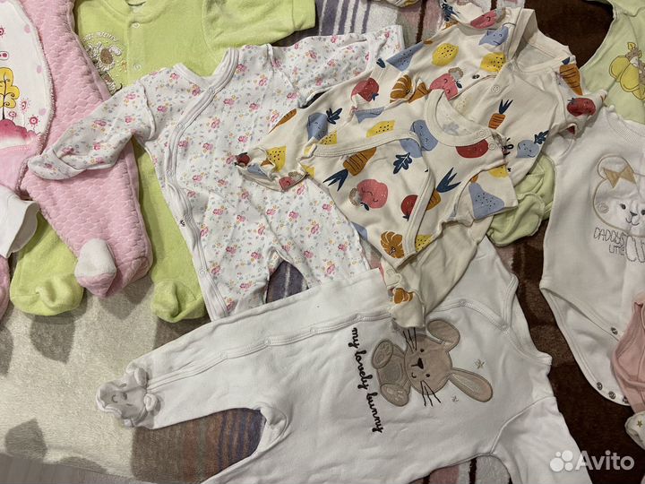 Вещи пакетом на новорожденного (девочка 56-62)