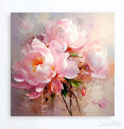 Интерьерная картина Пионы