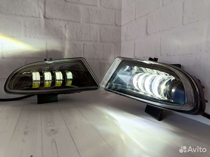 LED противотуманные фары на Hyundai Accent