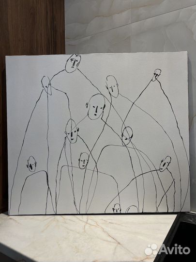 Дизайнерская интерьерная картина 80х70