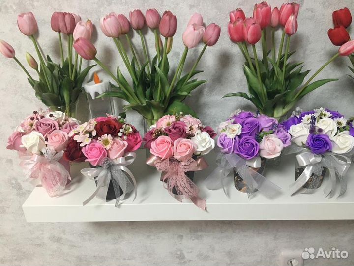 Мыльные розы букеты