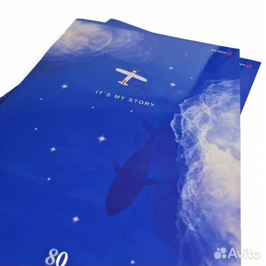 Тетрадь А4 в клетку 80 листов, набор 3 шт