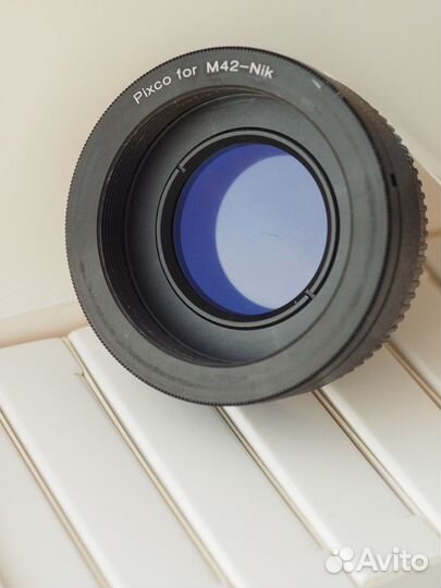 Переходник Nikon - M42 с линзой новый