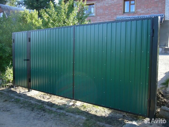 Уличные ворота распашные, откатные, гаражные