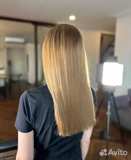 Капсульное наращивание волос, премиум