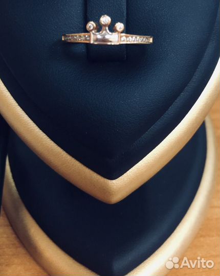 Золотое кольцо Корона 585