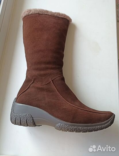 Сапоги зимние женские 37р. новые замшевые