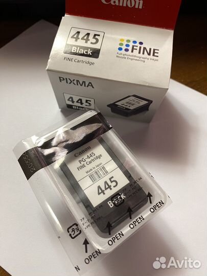 Картриджи для canon 445 черный