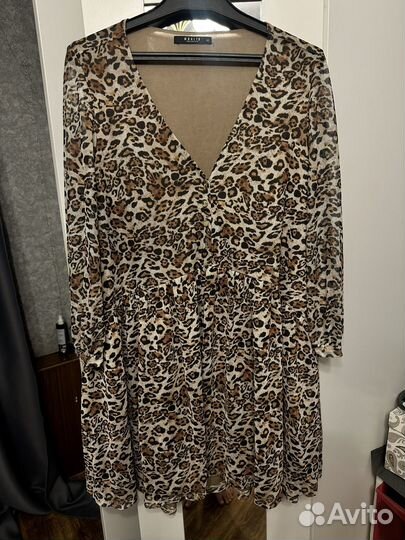 Платье леопардовое