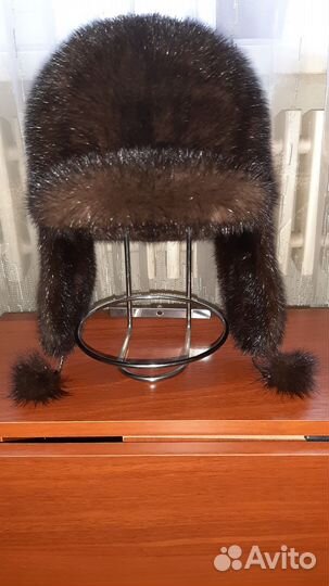 Шапка ушанка женская, норка