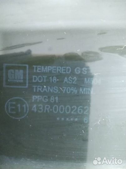 Стекло двери передней правой Opel Meriva 2003-2010