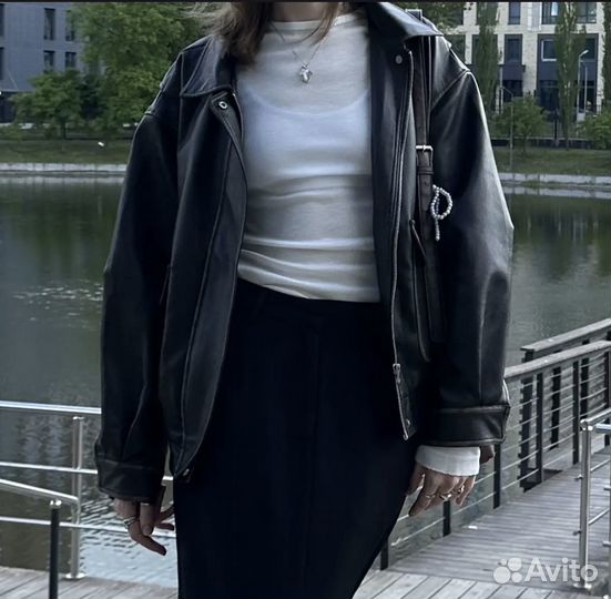 Кожаная куртка утепленная