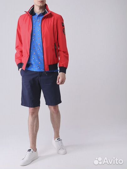 Поло хлопковое с принтом Paul & Shark