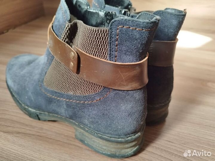 Полуботинки замша