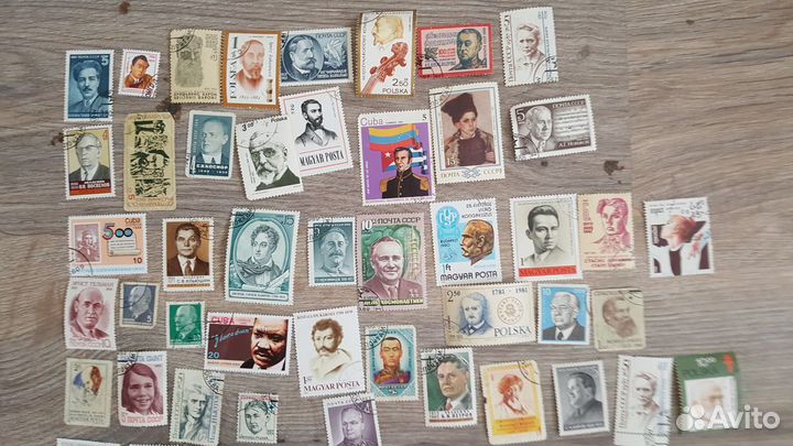 Почтовые марки тема известные личности