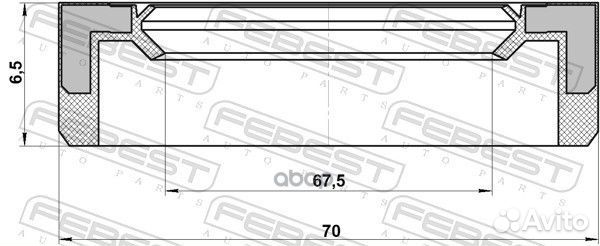 95BAY-61700507X сальник раздаточной коробки M