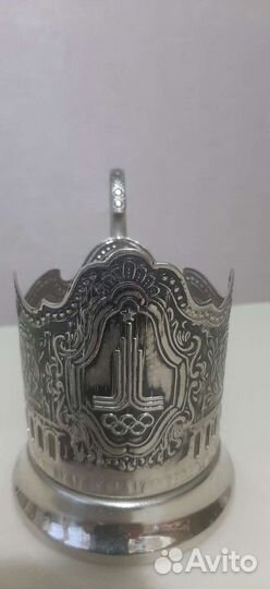 Подстаканник Олимпиада 80 Мельхиор Редкий