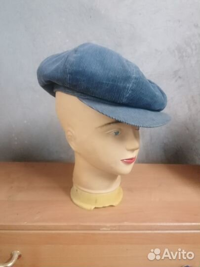 Кепка-Гаврош, вельветовая, р. 58-59