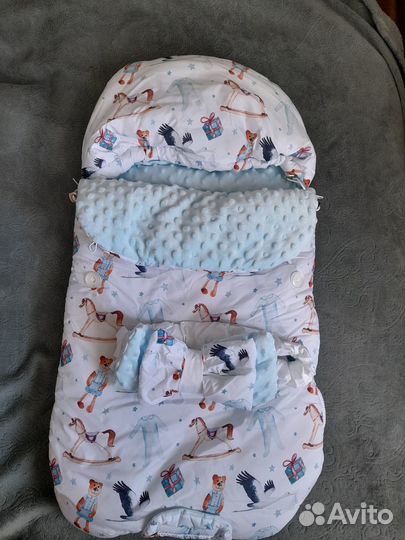 Конверт на выписку для мальчика зима