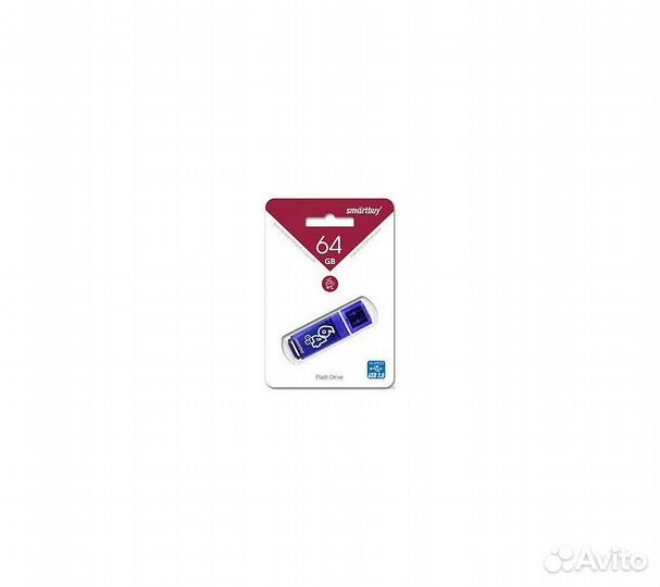 Флеш-накопитель Smartbuy Glossy series 64GB Dark B