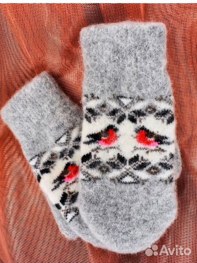 Новые варежки/перчатки шерсть