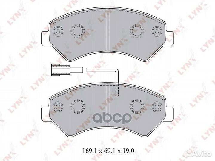 Колодки тормозные дисковые перед LCV BD2829