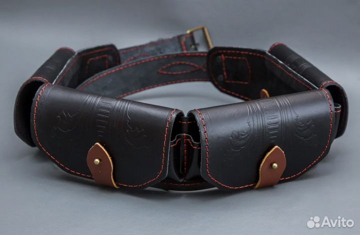 Патронташ 12 калибр кожа