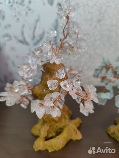 Деревца сувенирные. Натуральный камень