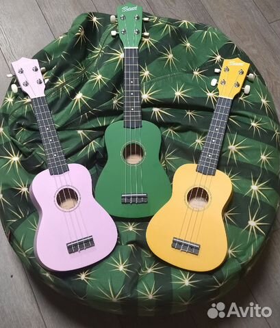 Укулеле сопрано матовая (новая) в ассортименте