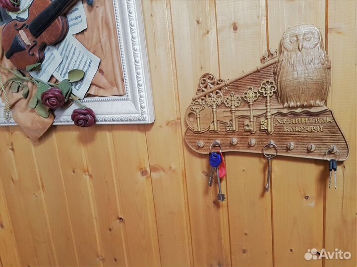 Ключница настенная из дерева 