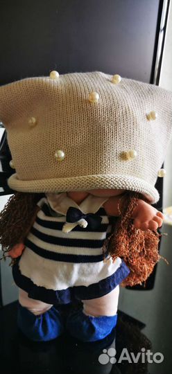 Эффектная вязаная Шапка бини. Зима-осень