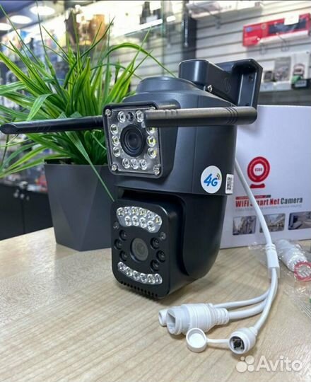 Камера видеонаблюдения 8мп уличная с симкартой 4 g