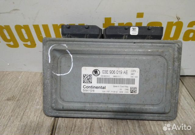 Блок управления двигателя бу Skoda Fabia 2 (1,2) OEM 03E906019AE