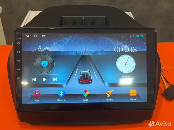 Магнитола на андроиде для Hyundai Ix-35, Tucson lm