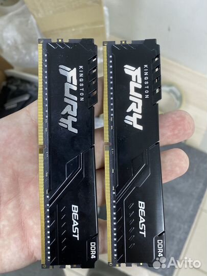 Оперативная память Kingston fury Beast Black 32 гб