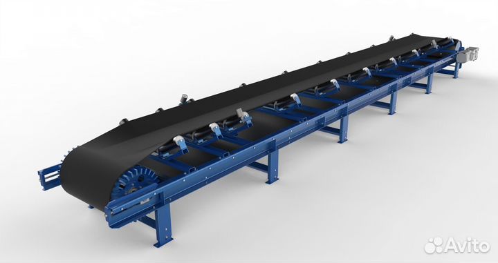 Конвейер желобообразный, двух / трех роликовый