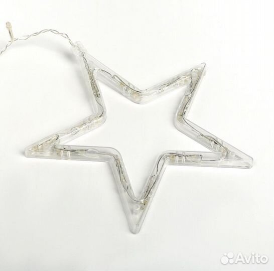 Новая гирлянда звезды синие