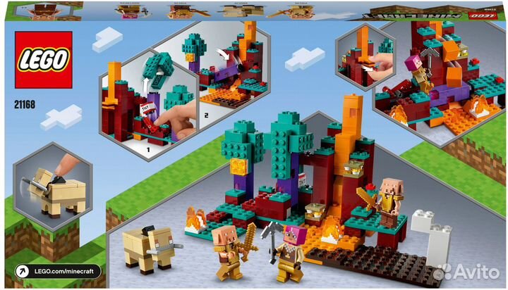 Lego Minecraft 21168 Искажённый лес