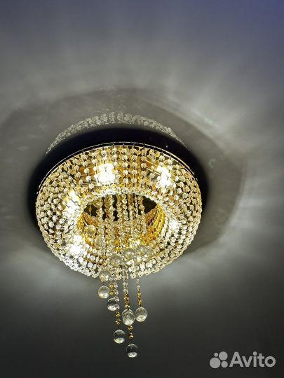Люстра потолочная хрустальная