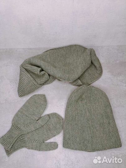 Комплект шапка+снуд+варежки