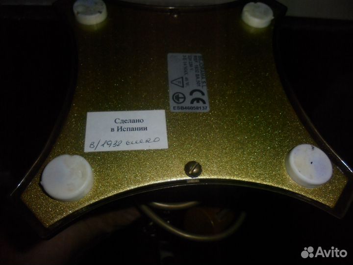 Настольн ламп Испания Бельгия без абажура