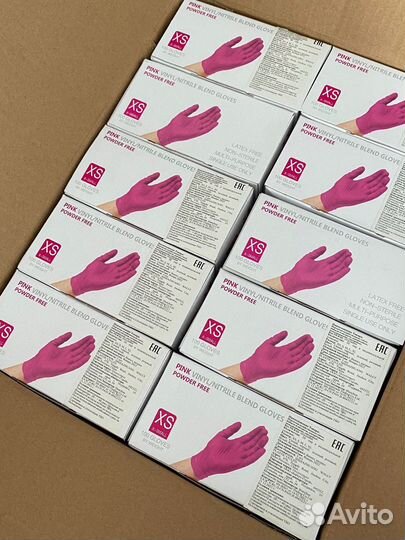 Перчатки нитрил, винил / нитрил