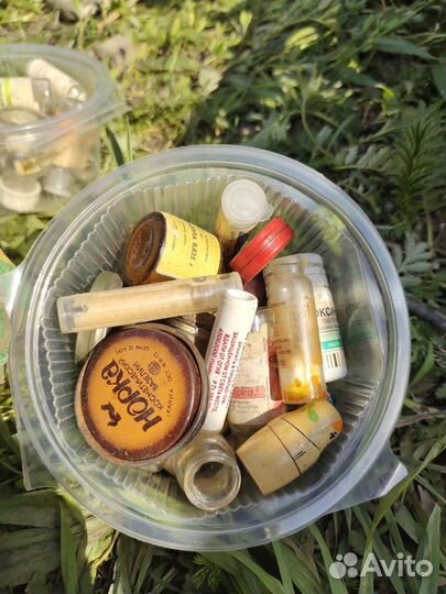 Баночки винтаж СССР аптека маленькие